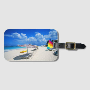 Fartyg och strandstolar bagagebricka