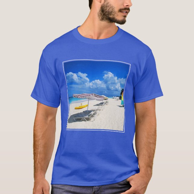 Fartyg och strandstolar tee (Framsida)