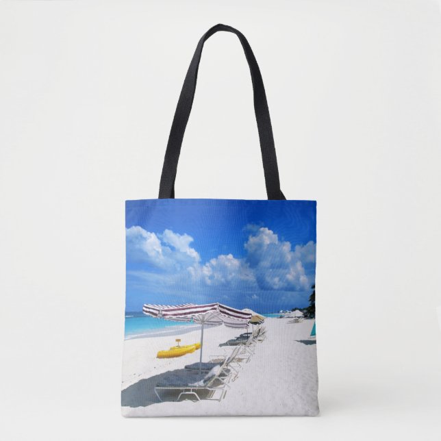 Fartyg och strandstolar tygkasse (Framsida)