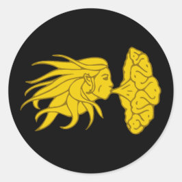 Fartyg över Darton Populace Badge Runt Klistermärke