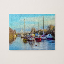 Fartyg på den Lydney hamnen Pussel