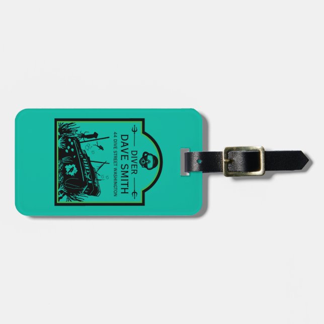 Fartyg Sea Divers Bagagebricka (Horisontell Framsida)