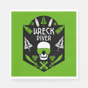 Fartyg Sea Divers Pappersservett