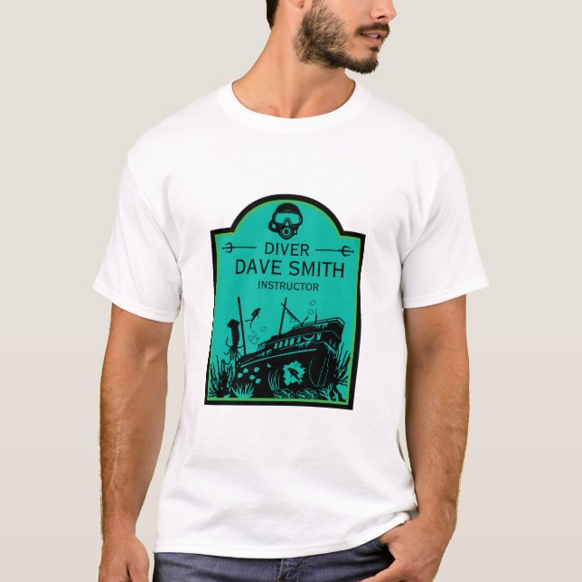 Fartyg Sea Divers T Shirt (Framsida)