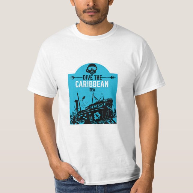 Fartyg Sea Divers T Shirt (Framsida)