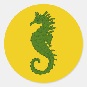 Fartyg Sea March Populace Badge Runt Klistermärke