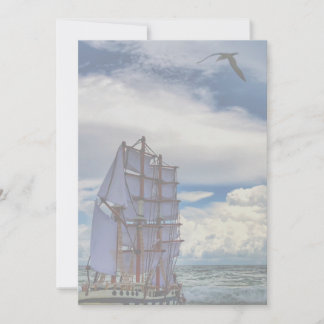 Fartyg till sjöss - Lägre Opacitet Inbjudningar