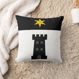 Fartyg vid Bordergate Populace Badge Dekorativ kud Kudde