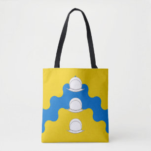 Fartyg vid Rio de las Animas Populace Badge Tygkasse