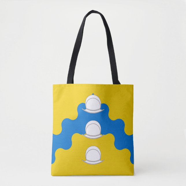 Fartyg vid Rio de las Animas Populace Badge Tygkasse (Framsida)