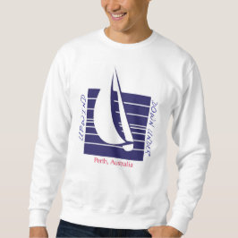 FartygblåttSquare_UpDown Perth t-skjorta Sweatshirt