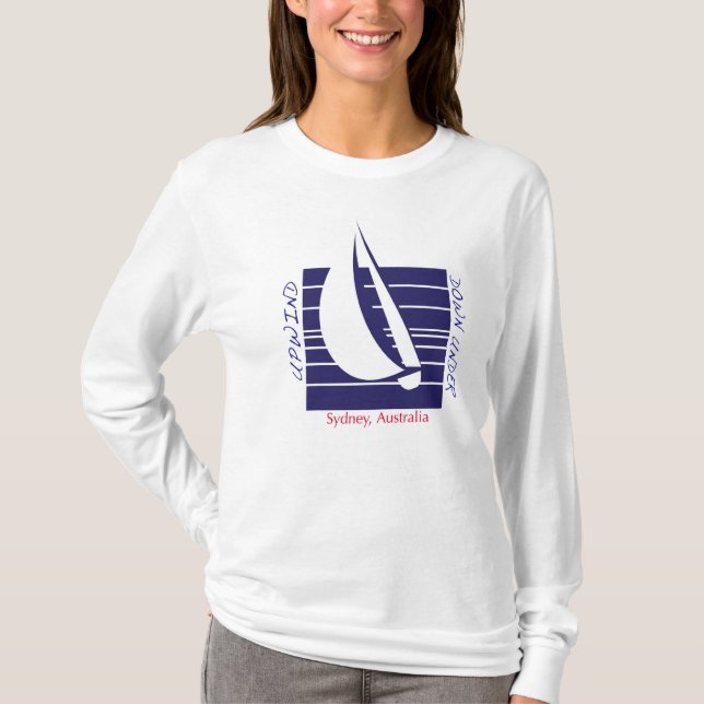 FartygblåttSquare_UpDown Sydney t-skjorta T-shirt (Framsida)