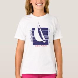 FartygblåttSquare_UpDown Sydney t-skjorta Tee