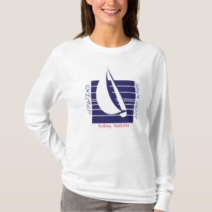 FartygblåttSquare_UpDown Sydney t-skjorta Tee