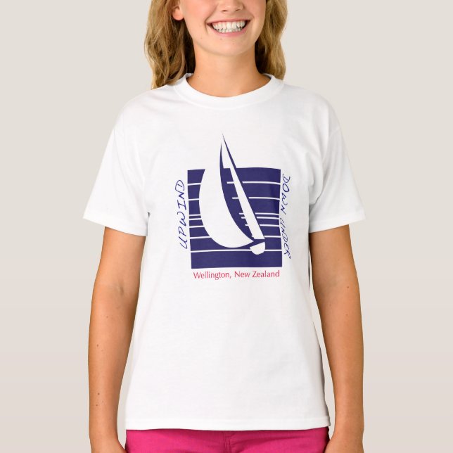 FartygblåttSquare_UpDown Wellington t-skjorta T-shirt (Framsida)