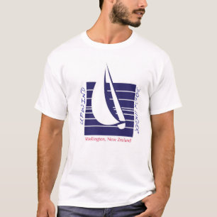 FartygblåttSquare_UpDown Wellington t-skjorta T-shirt