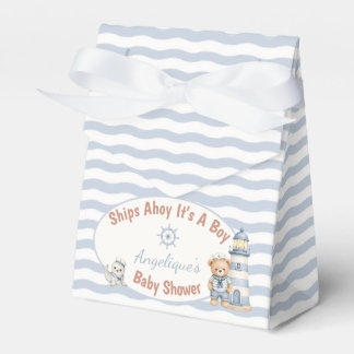 Fartyger framåt Det är en pojke Baby Shower Presentaskar