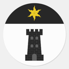 Fartyget Bordergate Populace Badge Runt Klistermärke