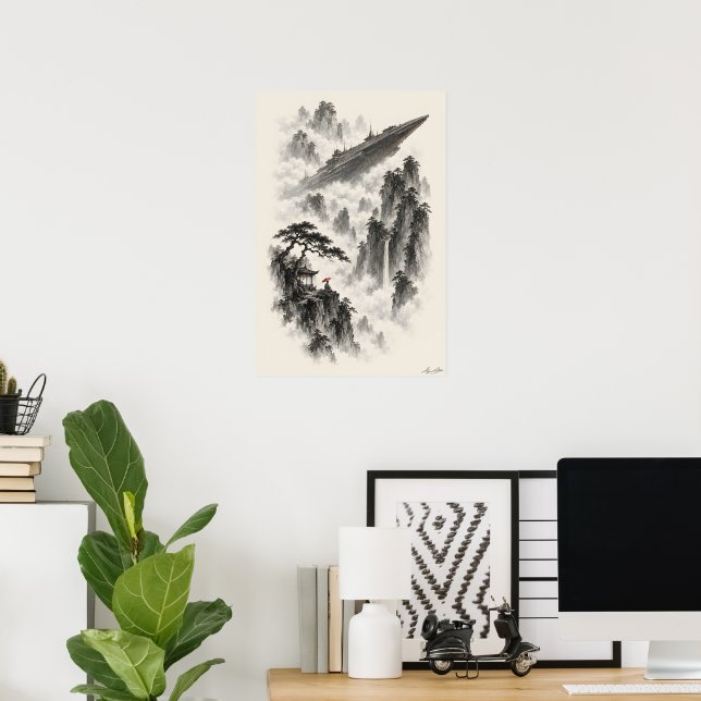 Fartyget bortom tallarna poster (Hemmakontoret)
