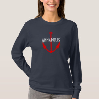 Fartyget för Annapolis MD Maryland ankrar T-shirt