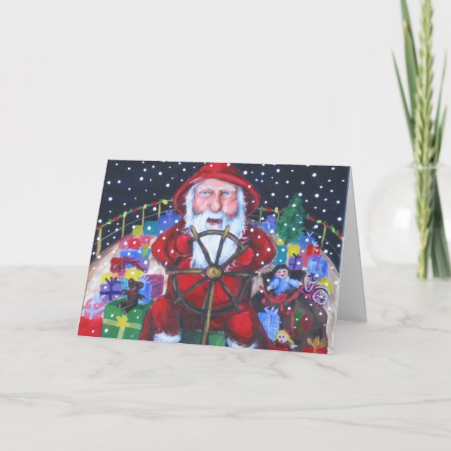 Fartyget laddar av kärlek helgkort (Framsida)