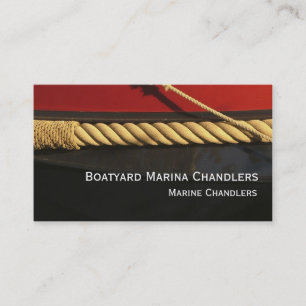 Fartyget levererar marin- chandlers visitkort