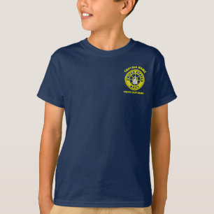 Fartygets blå Anchor-kapten som seglar under somma T Shirt