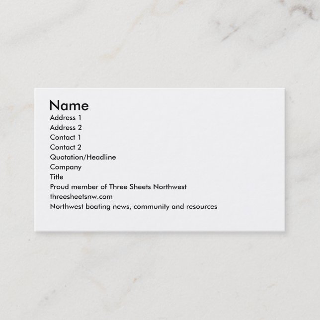 fartygkort visitkort (Framsida)