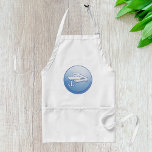 Fartygs- och ankarfartyg förkläde<br><div class="desc">Cook eller grill i stil med denna sjöplatta med en ren båt och ankarkonstruktion. Den här plattan är perfekt för botande entusiaster, skaldjur, älskare eller någon som har kustmat, och erbjuder både funktion och luft. Perfekt för sommargrillar, hamnservering eller småkök, det är en tankfull gåva till alla som kärlekar havet....</div>