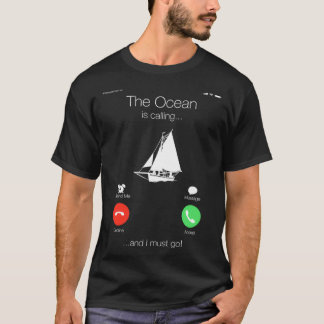 Fartygsägargåva från segelbåtar Ocean som ringer T Shirt