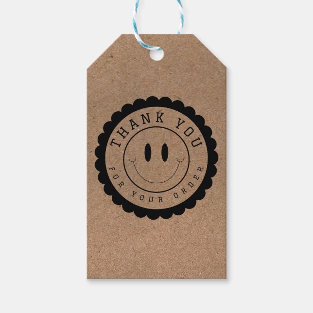 Fartygscirkel vid sjömil Ansikte Tack Presentetikett (Framsidan)