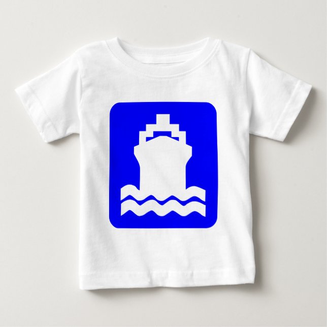 Fartygsform - Blå T-shirt (Framsida)