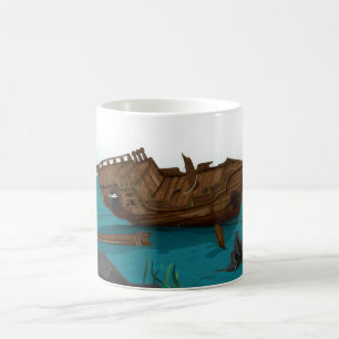 Fartygsolyckor under vatten kaffemugg
