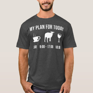 Fåruppfödaren min plan för i dag t shirt