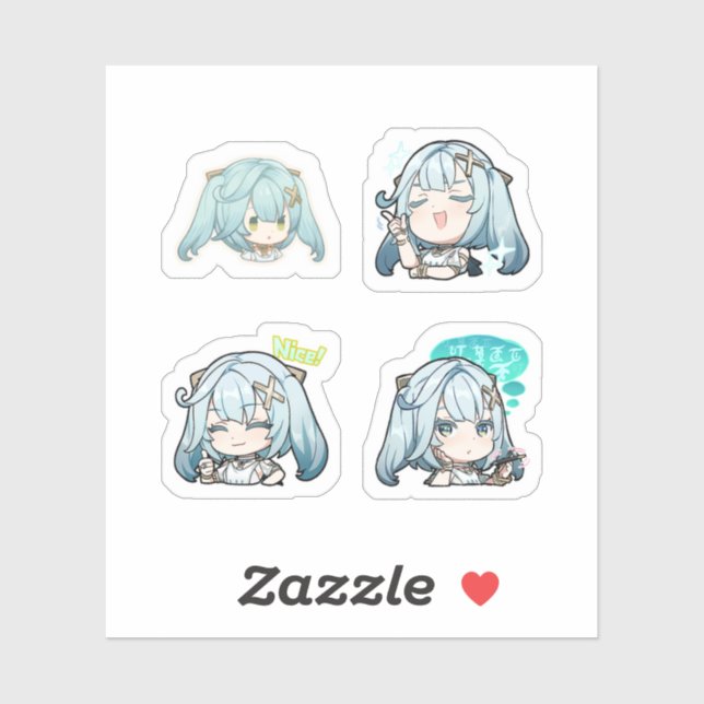 Faruzan Genshin Impact 4-pack dekaler extra (Ark)