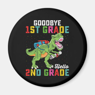 Farväl 1:a klass Hej 2:a klass T Rex Dinosaurie Magnet