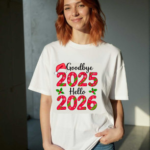 Farväl 2025 Hej 2026 Gott Nytt År T-Shirt