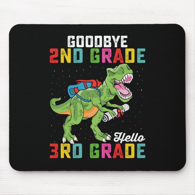 Farväl 2:a klass Hej 3:e klass T Rex Dinosaurie Musmatta (Framsidan)