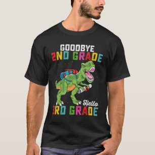 Farväl 2:a klass Hej 3:e klass T Rex Dinosaurie Shirt