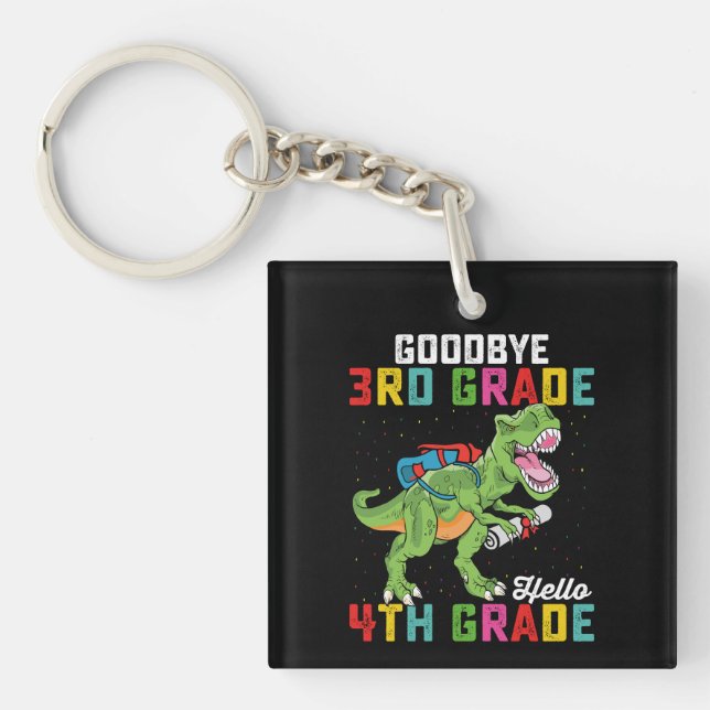 Farväl 3:e klass Hej 4:e klass T Rex Dinosaurie (Framsidan)