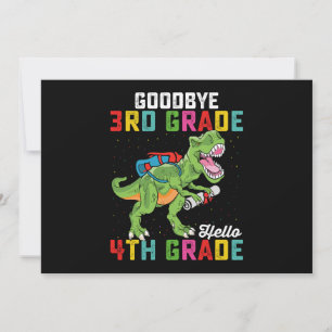 Farväl 3:e klass Hej 4:e klass T Rex Dinosaurie Inbjudningar