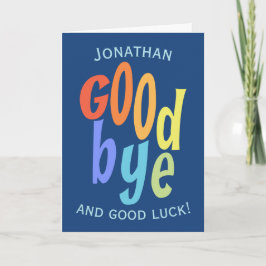 Farväl, färglös farväl och Lycka till Farwell Kort