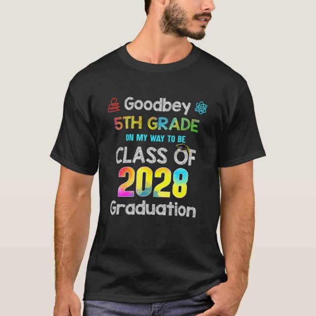 Farväl, femte Klass Hej 6e Klass här i Kom Clas T Shirt (Framsida)