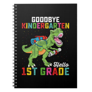 Farväl förskola hej första klass T Rex skola Anteckningsbok