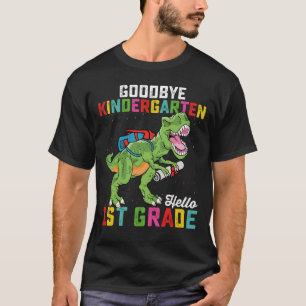 Farväl förskola hej första klass T Rex skola Shirt