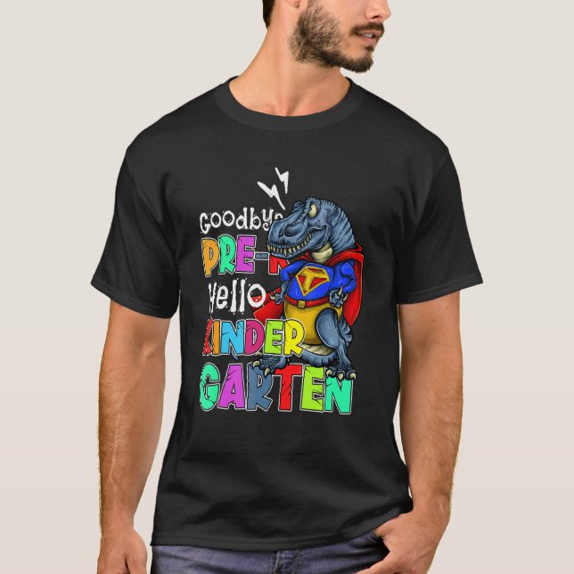 Farväl Förskoleexamen Hej Förskoleklass Examen T Shirt (Framsida)