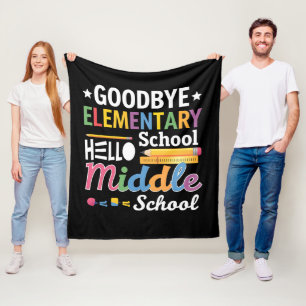 Farväl Grundskola Hej Högstadiet Fleecefilt