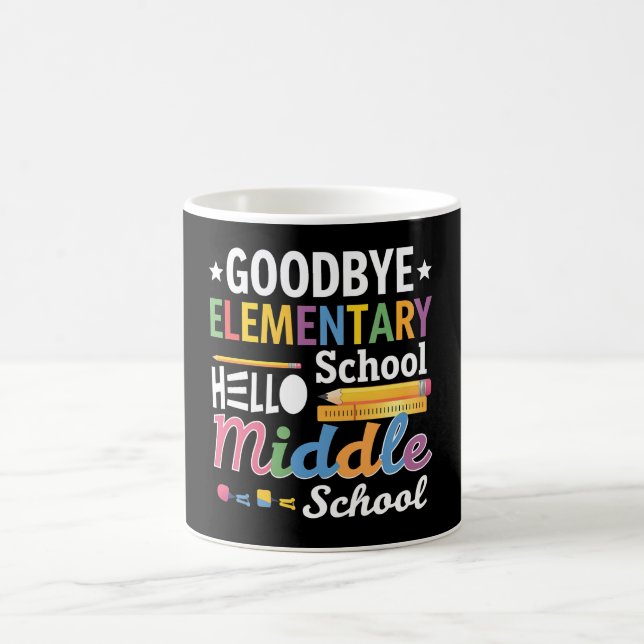 Farväl Grundskola Hej Mellanstadiet Kaffemugg (Center)
