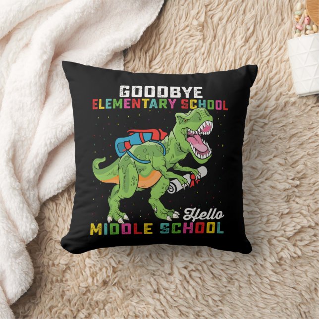 Farväl grundskola, hej mellanstadiet T-Rex Kudde (Filt)