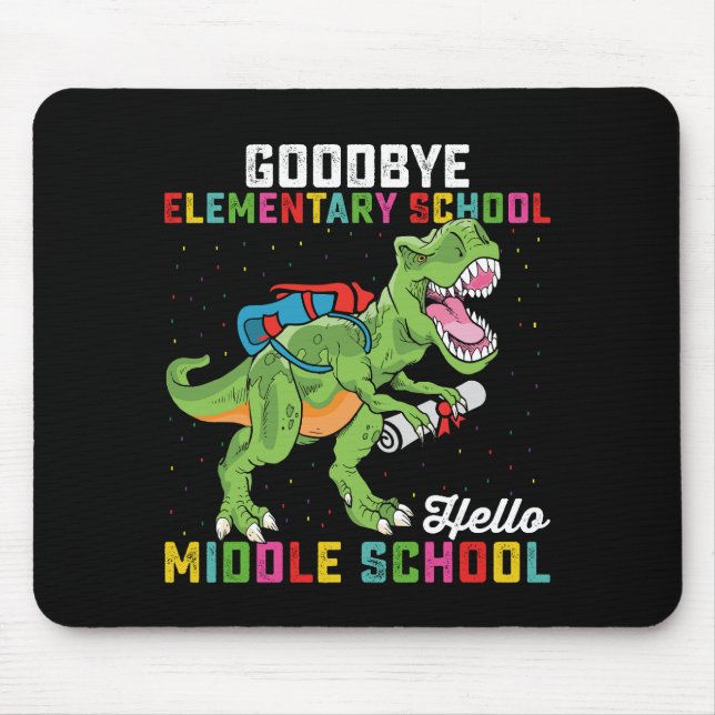 Farväl grundskola, hej mellanstadiet T Rex Musmatta (Framsidan)